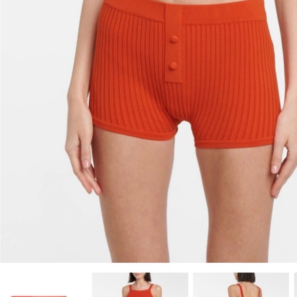 Women's Ribbed and Cozy Shorts - Picture 2 of 4